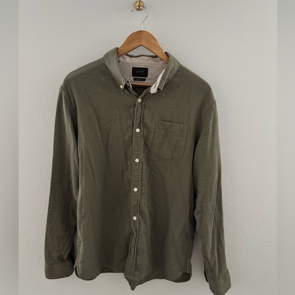 Army green button up shirt from Jachs brand in size large! - Picture 1 of 4